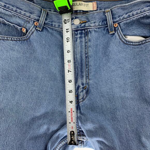 Levi’s 505 Straight Leg Regular Fit Mens Jeans 36 30 - Picture 7 of 13